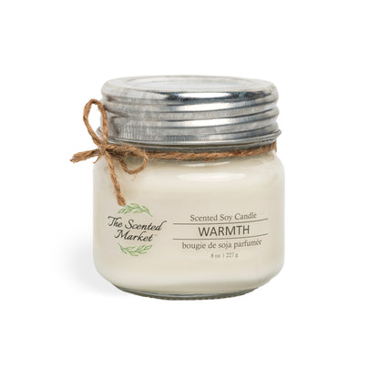 WARMTH Soy Wax Candle 8 oz - The Scented Market  Candles   
