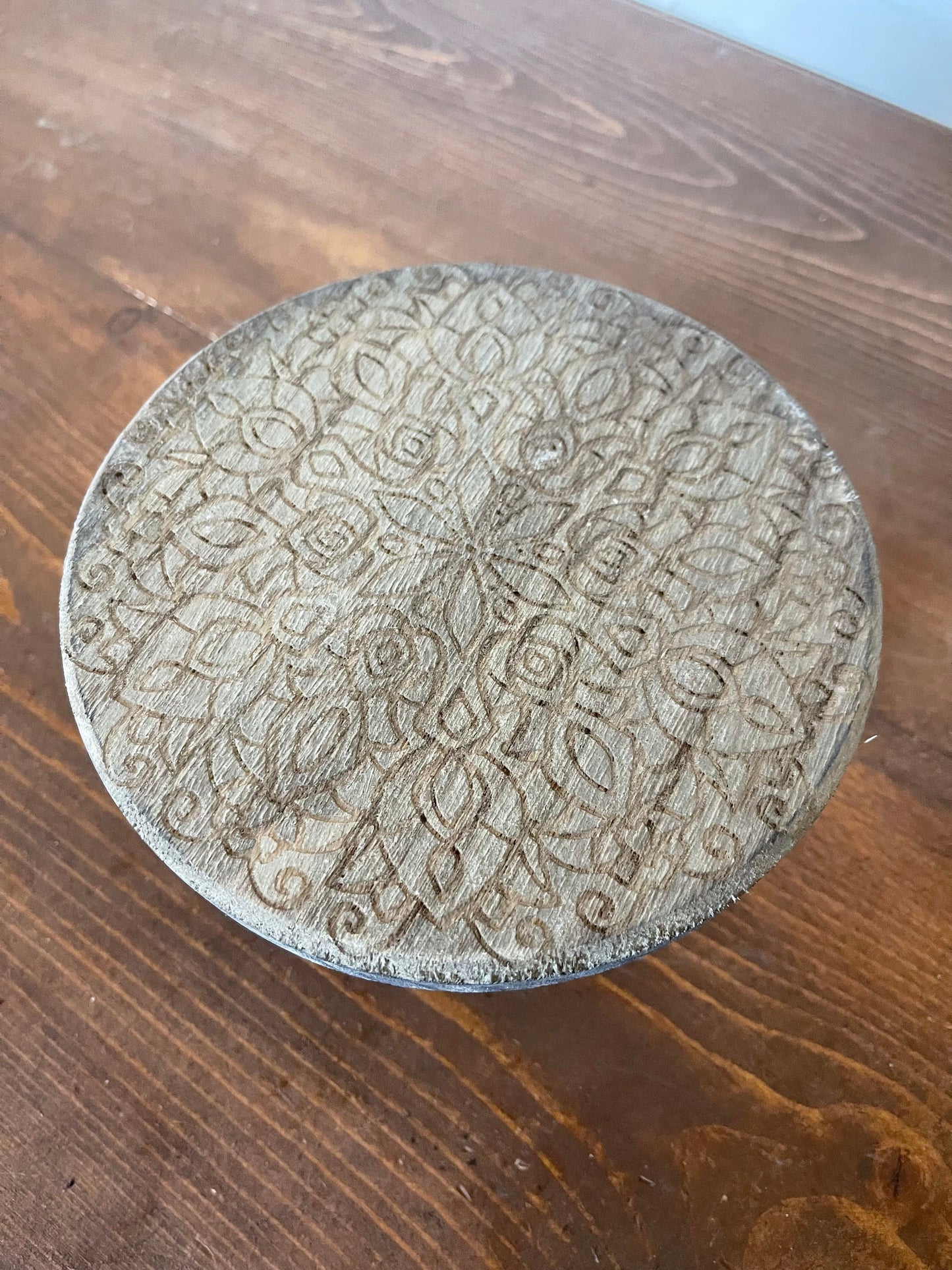 Etched Candle Stand